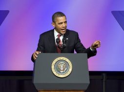 Fui candidato para tomar decisiones difíciles, sean cuales fueran las circunstancias políticas, dijo Obama. EFE  /