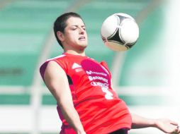 Como ya es habitual, Javier “Chicharito” Hernández arrancará en la oncena titular del Tricolor. MEXSPORT  /