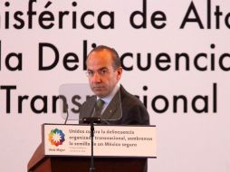 El Presidente Felipe Calderón encabeza el acto inaugural de la Reunión Hemisférica de Alto Nivel. EL UNIVERSAL  /