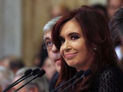 La presidenta argentina, Cristina Fernández, aseguró hoy que no le temblará la mano. REUTERS  /