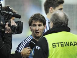 La ausencia de Messi en el partido ante el Sporting de Gijón podría pesar para el Barcelona. AP  /