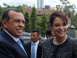 La vicepresidenta se reúne con el mandatario hondureño para dialogar sobre nuevas formas de combate al narcotráfico. AFP  /
