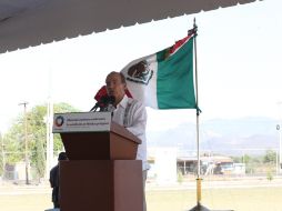 El Presidente Felipe Calderón Hinojosa en gira por Michoacán. NOTIMEX  /