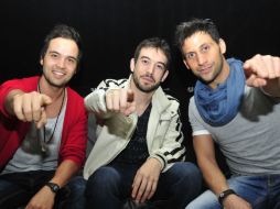 Ángel Reyero, Fernando Fu, y Aitor García, intengrantes del grupo español Circo Pop. EFE  /