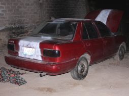 Fue asegurado un Tsuru modelo 1994; fue robado en la colonia Ferrocarril de Guadalajara. ESPECIAL  /