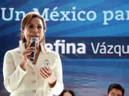 La virtual candidata del PAN a la presidencia, Josefina Vázquez Mota.  /