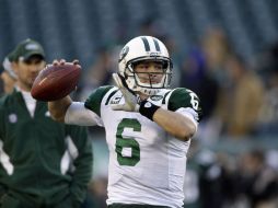 El ''quarterback'' de los Jets, Mark Sánchez, ha guiado al equipo a dos juegos de campeonato. AP  /