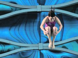 Karla Rivas, clavadista de Baja California Sur, finalizó en primer lugar en la plataforma 10 metros, durante la jornada del martes.  /