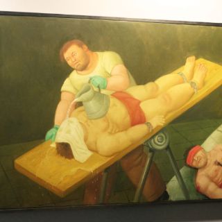 Llega a Chile muestra de Botero sobre torturas en Abu Ghraib