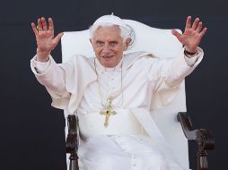 El Papa Benedicto XVI inició la celebración de una misa de carácter privado en una capilla del Colegio Miraflores. ARCHIVO  /