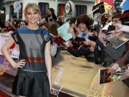 Lawrence consiguió desatar los gritos de los fans. EFE  /