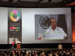En el Centro Internacional de Convenciones de Puerto Vallarta, el presidente, Felipe Calderón, inaugura el 37o. Tianguis Turístico  /