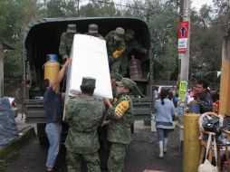 Personal militar aplicó el Plan DN-III-E por motivo del sismo de 7.4 grados Richter del 20 de marzo. ARCHIVO  /