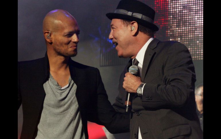 El cantautor puertorriqueño Draco Rosa y Blades. EFE  /