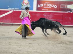 Juan Pablo Llaguno, uno de los mejores aspirantes de la tarde en el primer día de actividades.  /