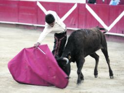 Héctor Gutiérrez, de Aguascalientes, destacó en su actuación en la tienta pública de ayer. Es finalista.  /
