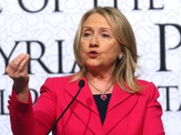Hillary Clinton participó en la II Conferencia de los ''Amigos de Siria'' en Estambul. AFP  /