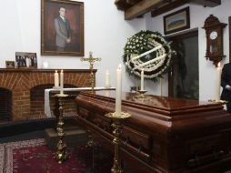 Este domingo se realizó el funeral del ex presidente en su casa de Coyoacán. EFE  /
