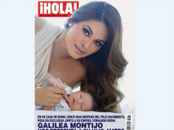 En la fotografía que dio a conocer ''¡Hola!'' Galilea sonríe mientras toma de la mano a Mateo. ESPECIAL  /