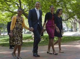 Obama y su familia han asistido a servicios religiosos en esa iglesia ocasionalmente desde su llegada al poder.  /