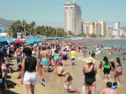 Así lucieron las playas de Acapulco durante la Semana Santa.  NTX  /