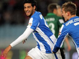 Carlos Vela está enrachado y anota su décimo gol con la Real Sociedad. EFE  /