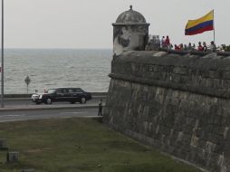 Trayecto del automóvil oficial de Barack Obama en su visita a Colombia. REUTERS  /