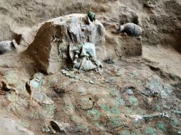 Fue econtrada por investigadores del proyecto arqueológico Chotuna-Chornancap. EFE  /