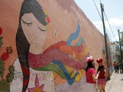 El barrio de Xanenetla en Puebla tiene un nuevo rostro artístico para visitantes y habitantes. EL UNIVERSAL  /