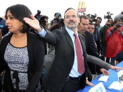 El presidente del CEN del PAN, Gustavo Madero, pidió la presencia de su par priista. NTX  /