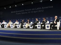 Participantes del Foro Económico Mundial Sobre Latinoamérica. EFE  /