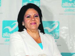 María de los Ángeles candidata por el Partido Nueva Alianza a la gubernatura de Jalisco. ARCHIVO  /