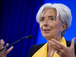 La directora gerente del FMI, Christine Lagarde, dijo durante las sesiones que ''soplan vientos primaverales''. EFE  /