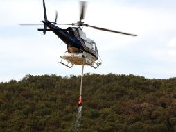 Aeronaves estatales ya habían estado colaborando en las acciones de combate al fuego.  /