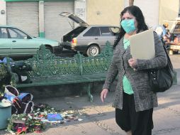 Habitantes de Tala han recurrido al uso de cubrebocas.  /