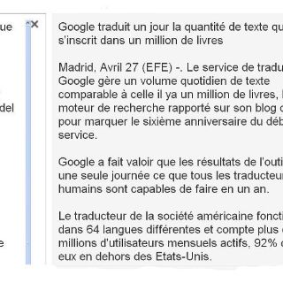 Google traduce al día la cantidad de texto que cabe en un millón de libros