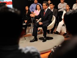Enrique Peña Nieto es el único abanderado presidencial que no expresa descontento. EFE  /
