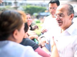 El Presidente Felipe Calderón Hinojosa afirmó que México es más grande que sus problemas. NOTIMEX  /