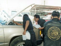 La Agencia Operativa de Robo de Vehículos de la PGJE se hará cargo de los autos y personas aseguradas. ARCHIVO  /