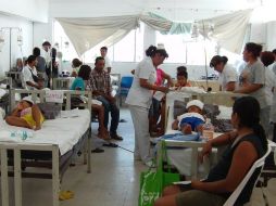 Permanecen hospitalizados 11 personas, en su mayoría niños. EFE  /