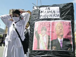 Evo Morales enfrentó la manifestación de médicos, quienes en  lo acusan de representar lo mismo que Gonzalo Sánchez de Lozada. REUTERS  /