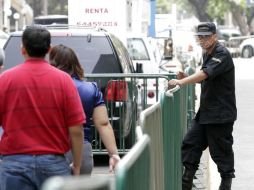 Seguridad en el WTC donde se llevará acabo este domingo por la noche el debate entre los candidatos presidenciales. EL UNIVERSAL  /