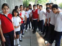 Los chicos de la escuela urbana No. 157 “Juan José Arreola”.  /