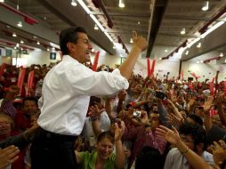 Peña Nieto durante un acto de campaña en San Luis Potosí. ARCHIVO  /
