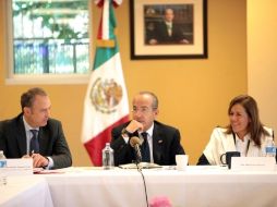 El Presidente de México, Felipe Calderón y su esposa, Margarita Zavala en Arkansas, Estados Unidos. NTX  /