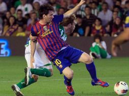 El delantero argentino del Barcelona, Lionel Messi. EFE  /
