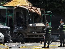 El atentado con explosivos dejó cinco muertos y 38 heridos. AFP  /