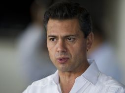 Peña Nieto reiteró su compromiso por mejorar las condiciones y prestaciones de los maestros. ARCHIVO  /