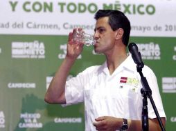 Enrique Peña Nieto se reune con simpatizantes en el Centro de convenciones de Ciudad del Carmen. EL UNIVERSAL  /