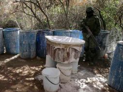 El complejo tenía capacidad para albergar a catorce operarios y procesar grandes cantidades de droga. ARCHIVO  /